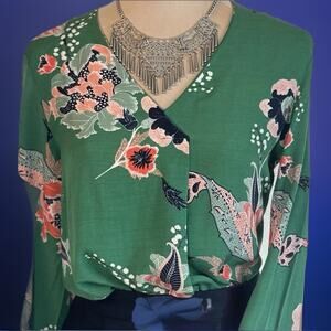 Part Two Copenhagen Poison Garden Top | Dark Academia | Witchy Floral | Emerald